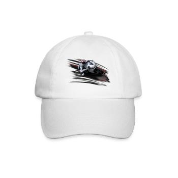 Motorrad - Baseballkappe - Weiß/Weiß - Vorne