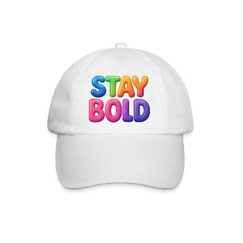 Stay Bold - Baseballkappe - Weiß/Weiß - Vorne