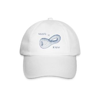 Klein Bottle Mathematische Mannigfaltigkeit - Baseballkappe - Weiß/Weiß - Vorne