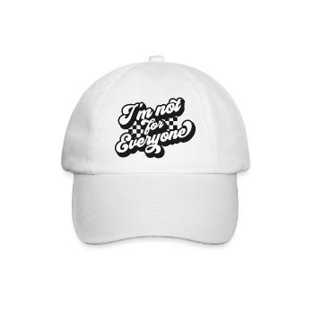 Ich bin nicht für alle Ausdrücke - Baseballkappe - Weiß/Weiß - Vorne