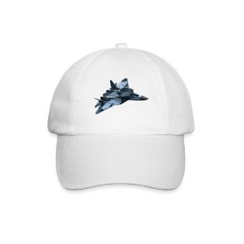 Kampfjet - Baseballkappe - Weiß/Weiß - Vorne