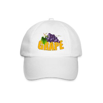 GRAPE - Baseballkappe - Weiß/Weiß - Vorne