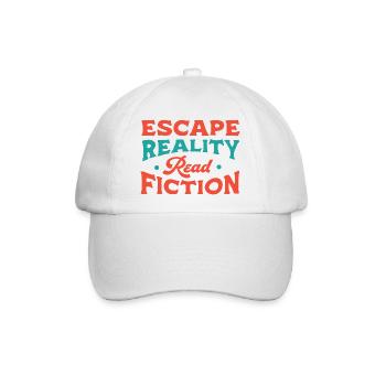 Entfliehen Sie der Realität Lesen Sie Fiktion - Baseballkappe - Weiß/Weiß - Vorne