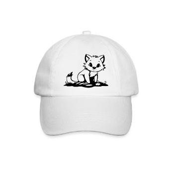 Fuchs - Baseballkappe - Weiß/Weiß - Vorne