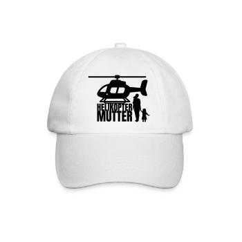 Helikopter Mutter Spruch Humor - Baseballkappe - Weiß/Weiß - Vorne