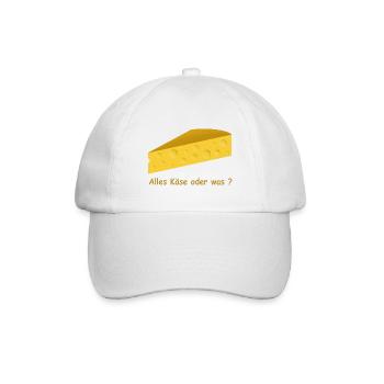 Käse - Baseballkappe - Weiß/Weiß - Vorne