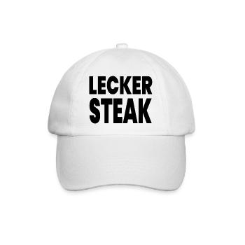 Steak - Baseballkappe - Weiß/Weiß - Vorne