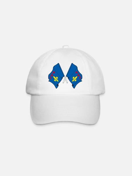 Kreuzte Flaggen Provence - Baseballkappe - Weiß/Weiß