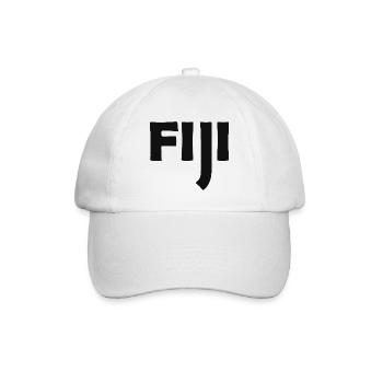 Fiji - Fidschi - Inseln - Pazifik - Südsee - Baseballkappe - Weiß/Weiß - Vorne