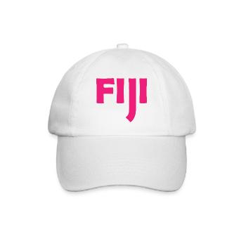 Fiji - Fidschi - Inseln - Pazifik - Südsee - Baseballkappe - Weiß/Weiß - Vorne