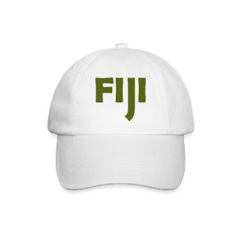 Fiji - Fidschi - Inseln - Pazifik - Südsee - Baseballkappe - Weiß/Weiß - Vorne