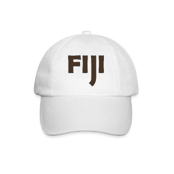 Fiji - Fidschi - Inseln - Pazifik - Südsee - Baseballkappe - Weiß/Weiß - Vorne