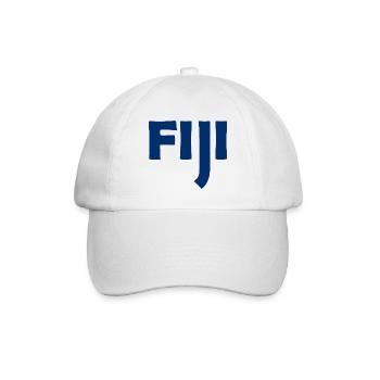 Fiji - Fidschi - Inseln - Pazifik - Südsee - Baseballkappe - Weiß/Weiß - Vorne
