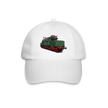 E-Lok BR 254 der DR - Baseballkappe - Weiß/Weiß - Vorne