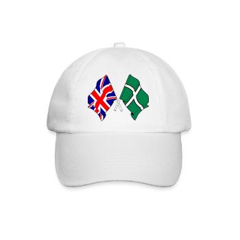 Devon & Great Britain Cross - Baseballkappe - Weiß/Weiß - Vorne