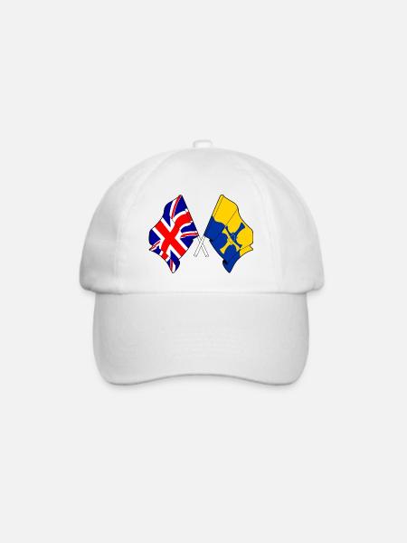 Durham & Großbritannien - Baseballkappe - Weiß/Weiß