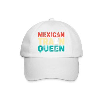 Domino Mexican Train - Baseballkappe - Weiß/Weiß - Vorne