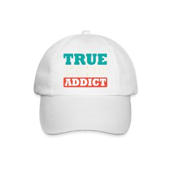 Krimi True Crime - Baseballkappe - Weiß/Weiß - Vorne