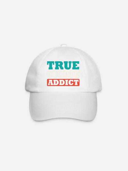 Krimi True Crime - Baseballkappe - Weiß/Weiß