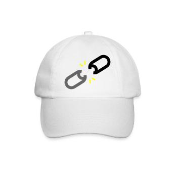 Gesprengte Kette Freiheit - Baseballkappe - Weiß/Weiß - Vorne