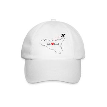 Sicily Island - Baseballkappe - Weiß/Weiß - Vorne