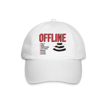 OFFLINE - Baseballkappe - Weiß/Weiß - Vorne