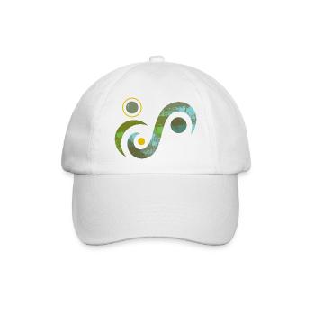 yoga-design_4 - Baseballkappe - Weiß/Weiß - Vorne