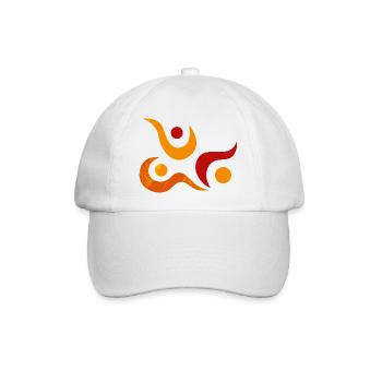 yoga-design_34 - Baseballkappe - Weiß/Weiß - Vorne
