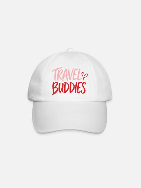 Travel Buddies - Baseballkappe - Weiß/Weiß