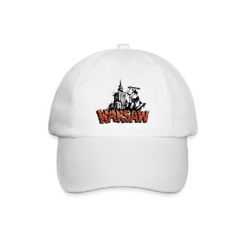 Warschauer Schablonenkunst - Baseballkappe - Weiß/Weiß - Vorne