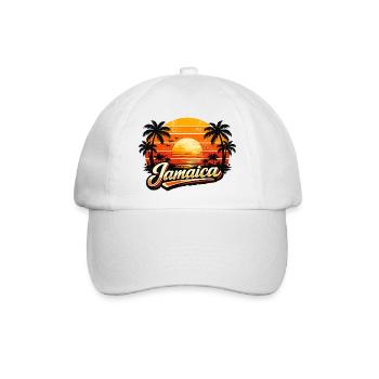 Jamaican Sunset - Baseballkappe - Weiß/Weiß - Vorne