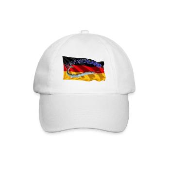 Hornhecht Deutschland - Meeresangeln Ostseeküste - Baseballkappe - Weiß/Weiß - Vorne
