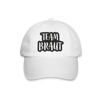 Team Braut - Baseballkappe - Weiß/Weiß - Vorne