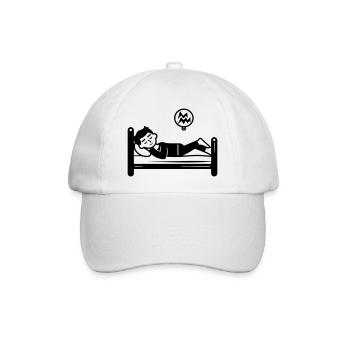 Schlafen Bett - Baseballkappe - Weiß/Weiß - Vorne