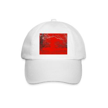 Roter Waldrand Kontrast - Baseballkappe - Weiß/Weiß - Vorne