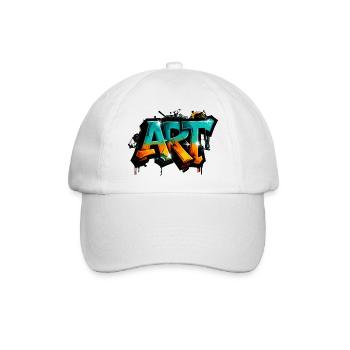 Graffiti ART Farbexplosion - Baseballkappe - Weiß/Weiß - Vorne