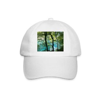 Waldsee Turquoise Zauber - Baseballkappe - Weiß/Weiß - Vorne