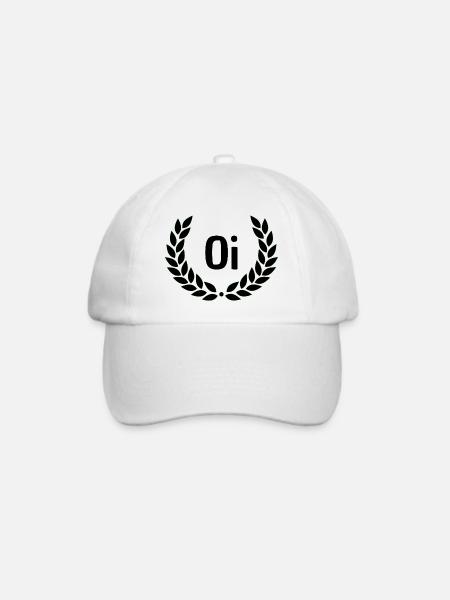 Grüner Lorbeerkranz Outline - Baseballkappe - Weiß/Weiß
