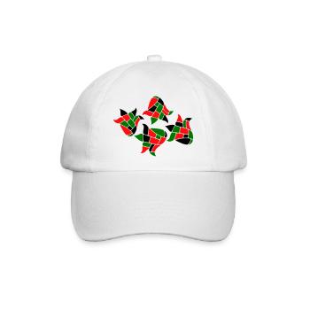 Mosaik Fantasie - Baseballkappe - Weiß/Weiß - Vorne