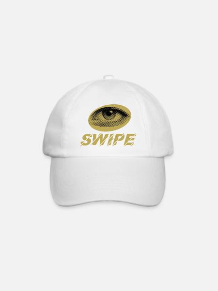 Golden Eye Halbton-Swipe - Baseballkappe - Weiß/Weiß