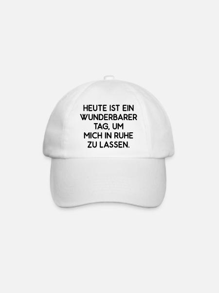 Lass mich in Ruhe - Baseballkappe - Weiß/Weiß