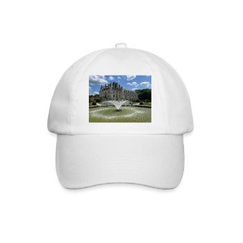 Burg von Chenonceau - Baseballkappe - Weiß/Weiß - Vorne