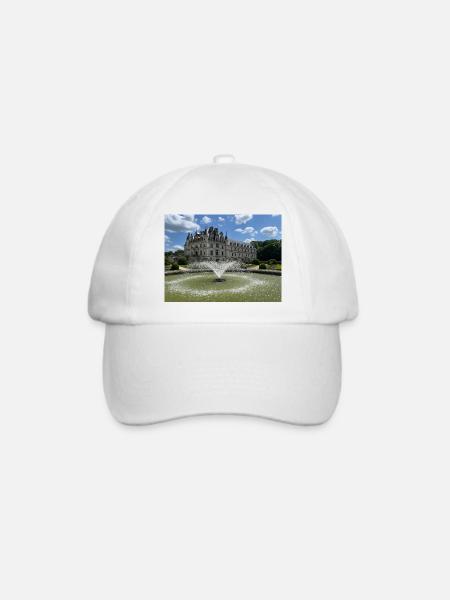 Burg von Chenonceau - Baseballkappe - Weiß/Weiß