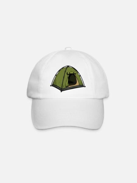 zelt - Baseballkappe - Weiß/Weiß