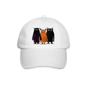 Three Little Monsters "The Crew" - Baseballkappe - Weiß/Weiß - Vorne