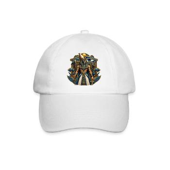 Horus, Falkengott, Ägypten, Ancient Egypt, Auge de - Baseballkappe - Weiß/Weiß - Vorne
