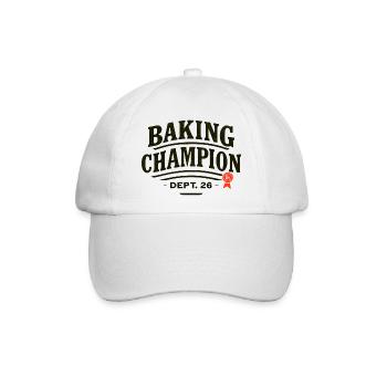 Backchampion Abzeichen – Dept 26 - Baseballkappe - Weiß/Weiß - Vorne