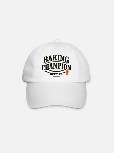 Backchampion Abzeichen – Dept 26 - Baseballkappe - Weiß/Weiß