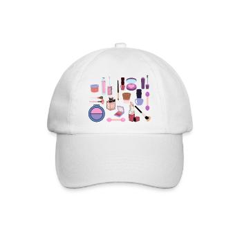 Pastell-Make-up-Kollektion - Baseballkappe - Weiß/Weiß - Vorne