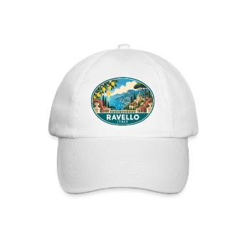 Erkunden Sie Ravello in Italien Amalfiküste Reisen - Baseballkappe - Weiß/Weiß - Vorne